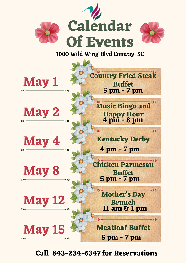 Image: Wild Wing May Events