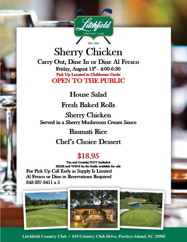 Image: Litchfield Country Club Sherry Chicken